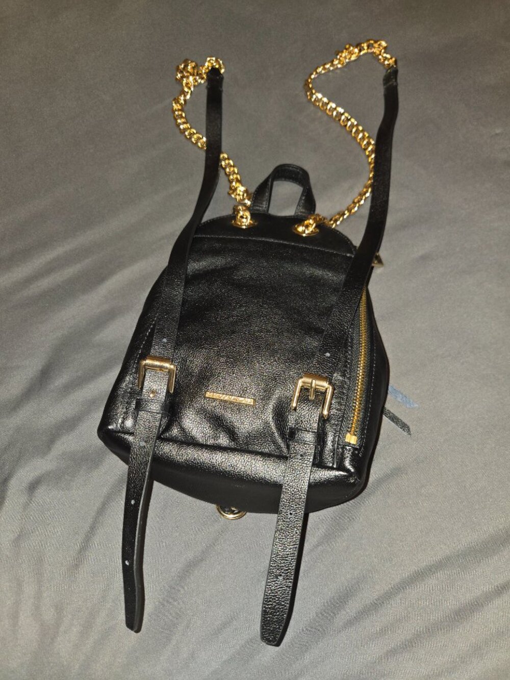 Rebecca Minkoff Julian Small Backpack Mini Purse Handbag Shoulder Bag Chain - Picture 16 of 16